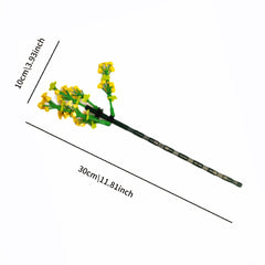 Yellow Oriole Grass Building Block Flowers DIY Assembly Toy