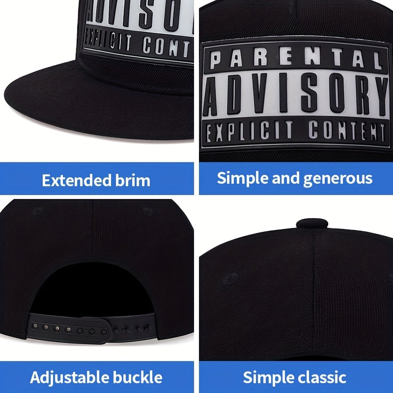 Unisex Sunshade Adjustable Baseball Cap with Letter Pattern