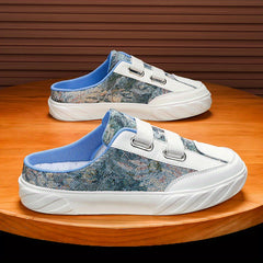 Men's Slip on Mules Casual Walking Slippers Outdoor Backless Shoes