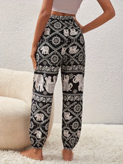 Women's Plus Elephant Print Lounge Pants