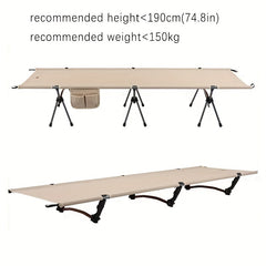 7075 Aluminum Portable Folding Bed 900D Wear-resistant