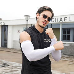 Ice Silk Sunscreen Armguards for Cycling and Outdoor Travel