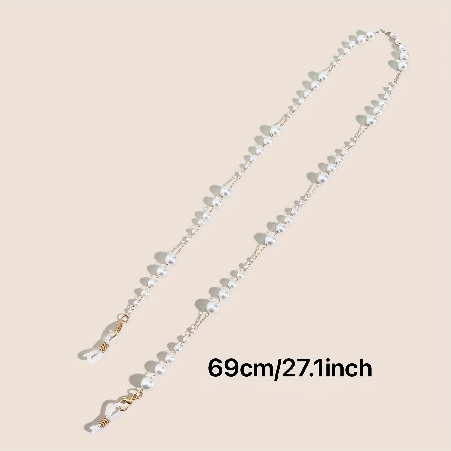 Faux Pearl Glasses Chain Anti Slip Eyeglasses Lanyard Strap