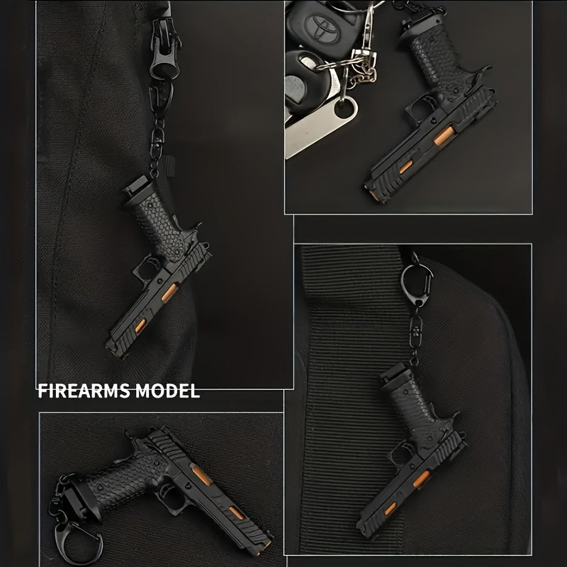 Mini Pistol Keychain Model for Men and Women