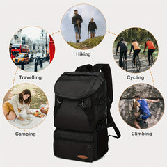 Men's Mountaineering Bag Hiking Travel Backpack Large Capacity