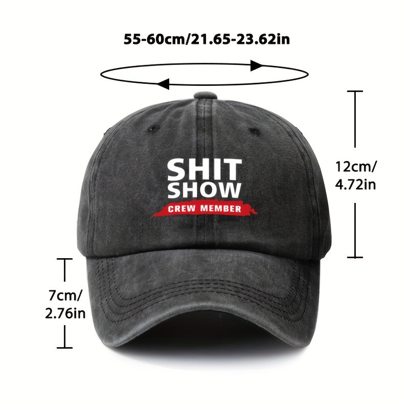 Fashionable Letter Printed Baseball Cap Adjustable Sunscreen Cap