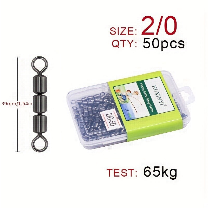 High Speed 3 Roller Swivel Ring Fishing Line Connector