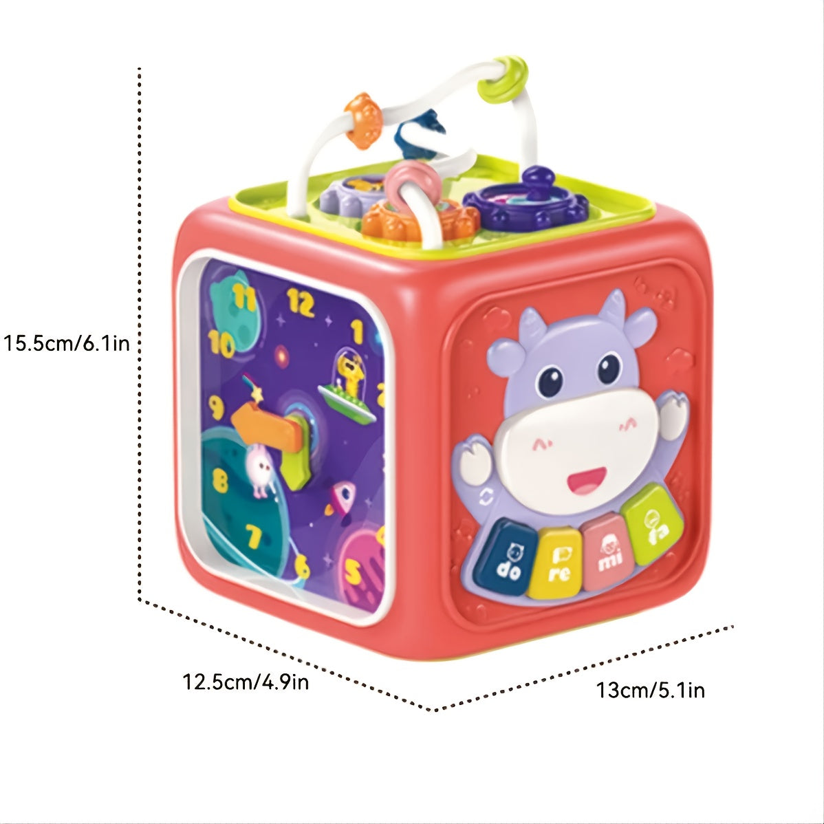 Colorful Musical Baby Activity Cube Toy