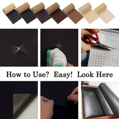 Leather Repair Patch Self Adhesive Couch Tape For Sofa Car Seats Cabinets