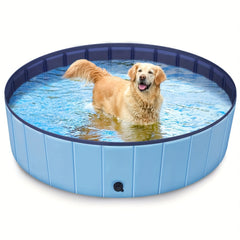 Foldable Dog Pool Portable Kiddie Pool Non Slip Collapsible