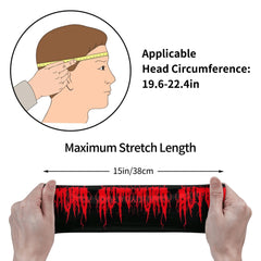 Death Metal Sports Headband - Red Dripping Blood Design