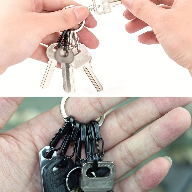 10pcs Mini Carabiner Keychain for Hanging - Camping, Mountaineering