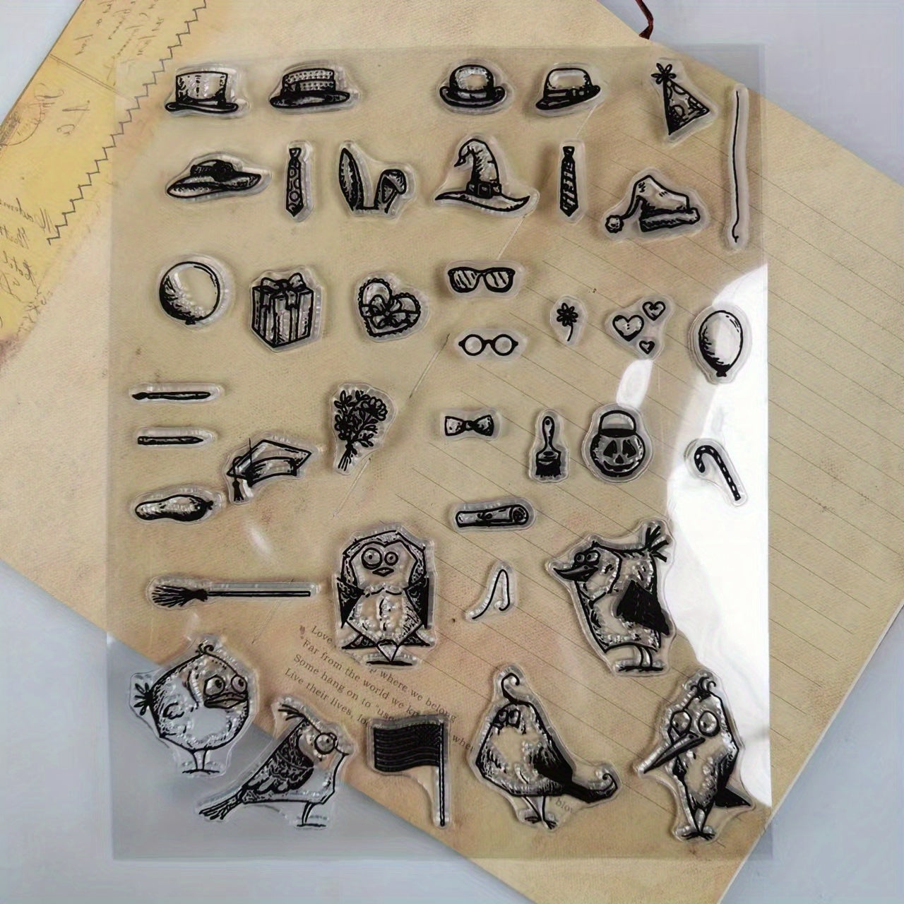 Bird Clear Stamps Scrapbooking DIY Greeting Card