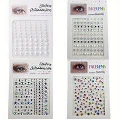 4pcs Music Stage Makeup Pearl Stickers Y2K Makeup Accessories Nail Stickers
