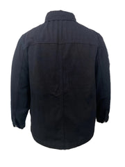 Punk Denim Jacket with Studded Detail and Fringe Trim