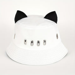 Cat Ears Couple Bucket Hat Lightweight Fisherman Cap