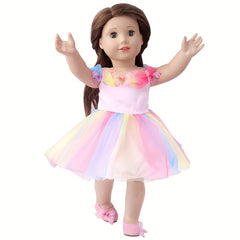 45 72 Cm Girl Doll Butterfly Princess Dress Holiday For Girls Clothes