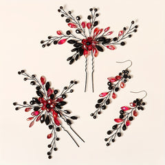 4pcs Crystal U Shaped Hairpin Vintage Bridal Hair Accessories