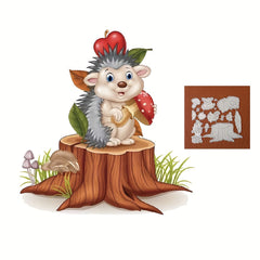 1pc Hedgehog Metal Cutting Dies for Card Making Mushroom Animal Die Cuts