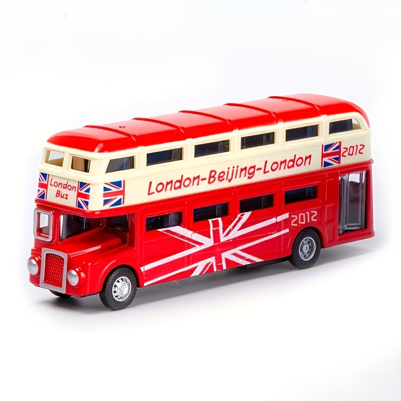 70 Alloy Single-layer Bus Model Toy Car Decoration