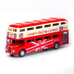 70 Alloy Single-layer Bus Model Toy Car Decoration
