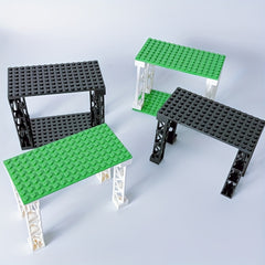 3 Tier Desktop Organizer with Building Blocks Storage Solution