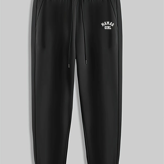 Mamas Girl Men's Drawstring Sweatpants for Spring Autumn