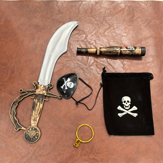 5pcs Pirate Costume Set for Stage Decoration Event Party Props
