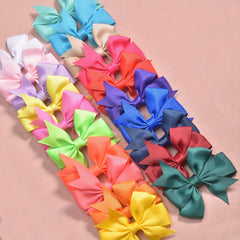 20pc Sweet Ribbon Bow Hair Clips Set Girls Hair Accessories