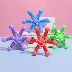 Cheng Rong Colorful Telescopic Gyroscope Toy Spider Deformation Spider