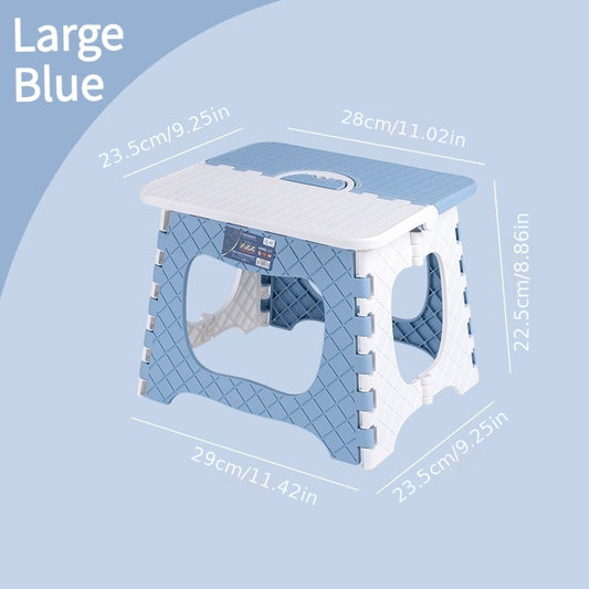 Thick Plastic Folding Stool Portable Step Stool for Camping Fishing Picnic