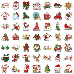 100pcs Christmas Doodle Stickers for Phones, Journals
