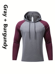 Men's Long Sleeve Hoodie Sport Sweatshirt Quick Drying Sportswear