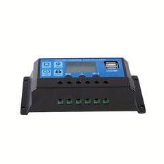 Adjustable LCD Display Solar Panel Regulator 12V 24V USB Port