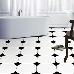 12pcs Waterproof Tile Stickers Non-slip Self-adhesive Kitchen Bathroom Decor