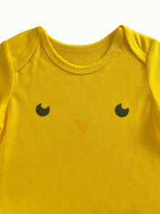 Chick Pattern Short Sleeve Onesie for Baby Boys & Girls