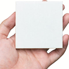 3pcs Mini Canvas Easel Set 7.62x7.62cm Stretched Blank Panels for Painting