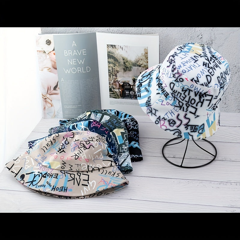 Harajuku Fisherman Hat Graffiti Version Summer Sunshade Hat