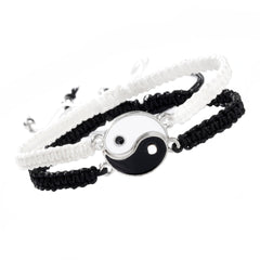 2Pcs Yin Yang Friendship Bracelets Set for BFFs