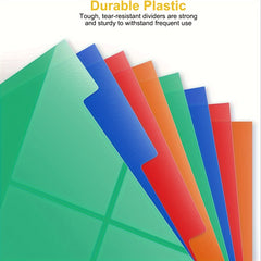 Zipper Binder 3 Hole O Ring Insertable Plastic Divider Label 300 Page Capacity