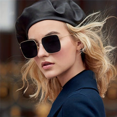 Metal Frame Sunglasses Mirror Lens Glasses UV400