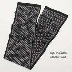 Men's Double Layer Printed Scarf