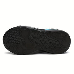 Boy's Basketball Shoes With Rotating Buckle Comfy Non Slip Sneakers