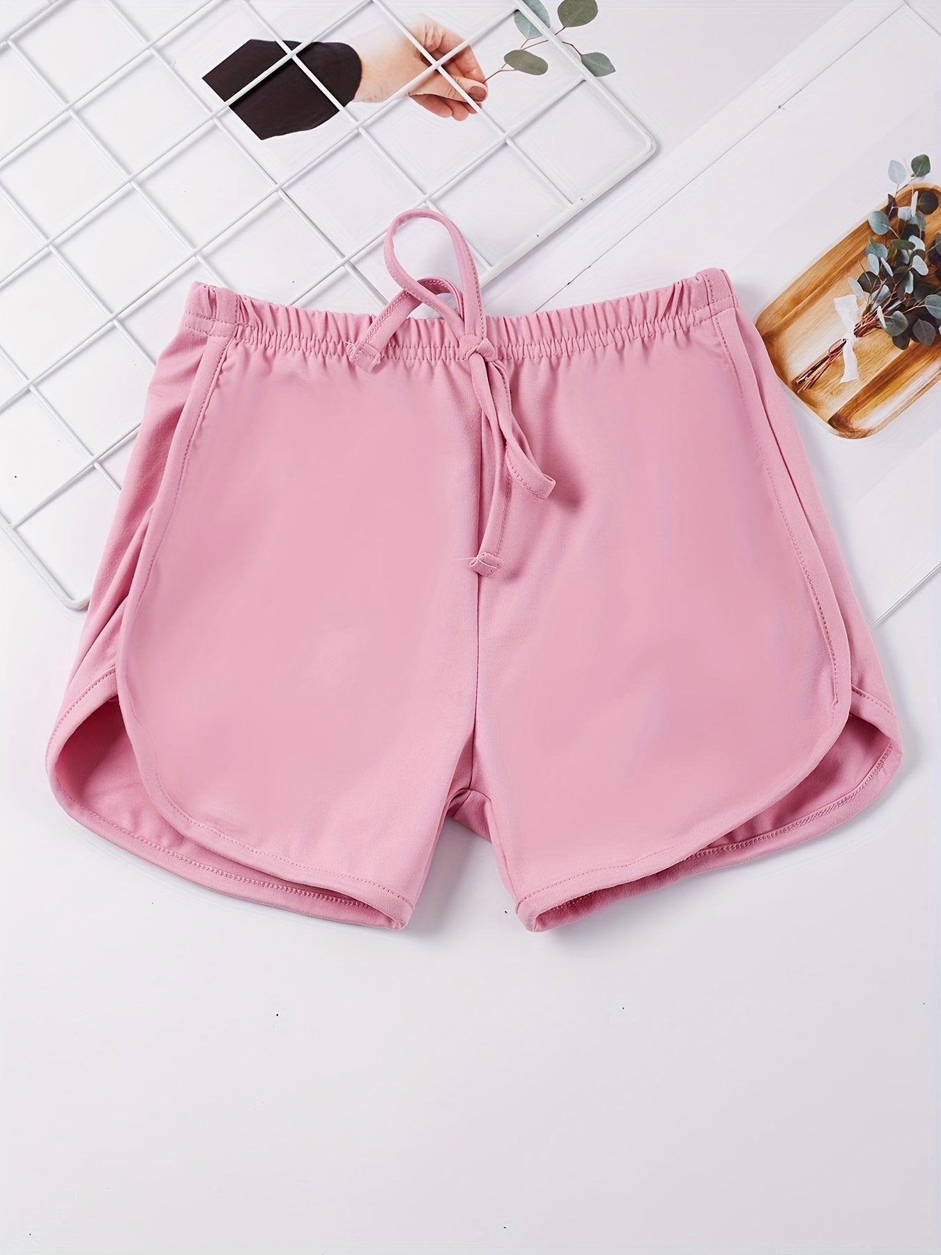Toddler Girls Bow Elastic Waist Casual Track Shorts Kids Summer Clothes