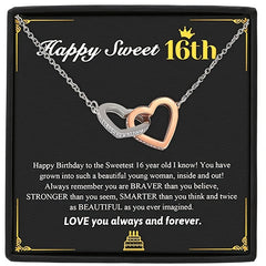 Heart Shaped Necklace Rhinestones Letter Print Gift Box