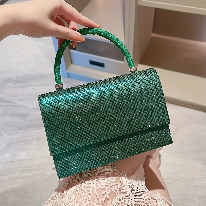 Rhinestone Evening Clutch Bag Dinner Purse For Wedding Party Prom