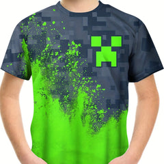 Teens 3D Geo Print Sweatshirt Street Wear Clothes