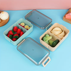 Single Layer Wheat Straw Lunch Box Leakproof Food Container