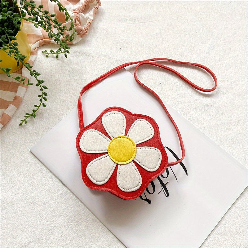Kids Flower Crossbody Bag Mini Coin Purse for Girls