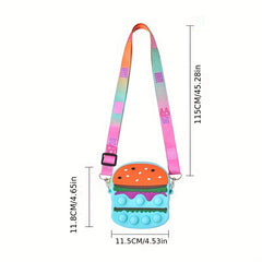 Candy Hamburger Shape Shoulder Bag for Girls